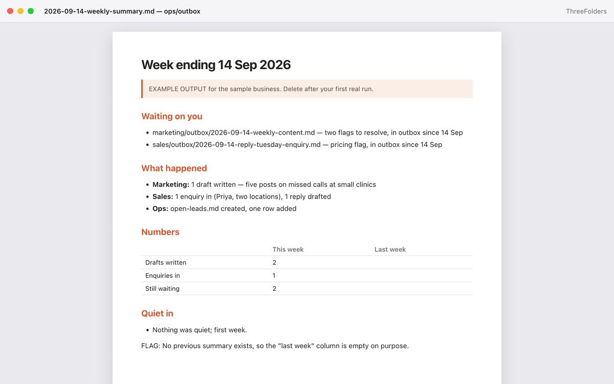ops outbox: the weekly summary