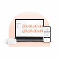 ThreeFolders course portal on laptop and phone